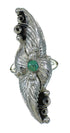 Turquoise Jewelry Silver Southwestern Ring Size 6-1/4 AX90474